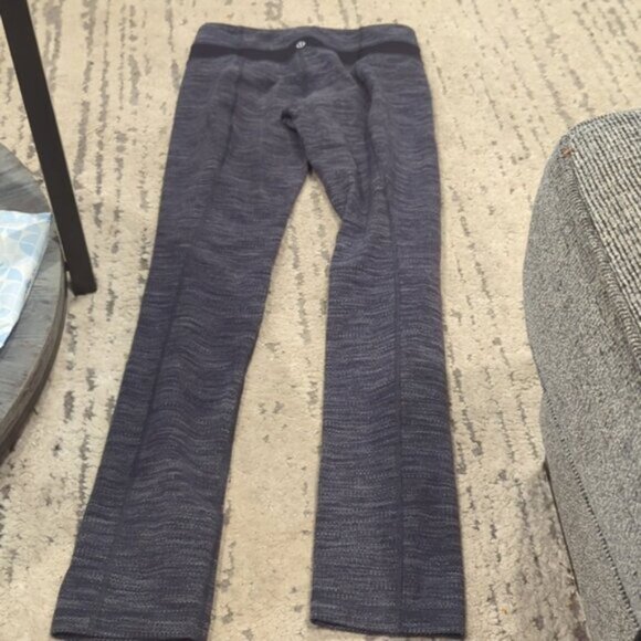 Lululemon Skinny Groove Pant Diamond Jacquard Space Dye Black Deep Coal / Black - Picture 8 of 12